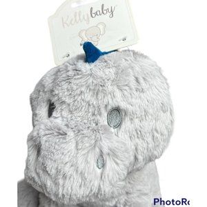 KellyToy Cuddle Baby Dinosaur Plush Rattle Lovey Embroidered Eyes KellyBaby 12”